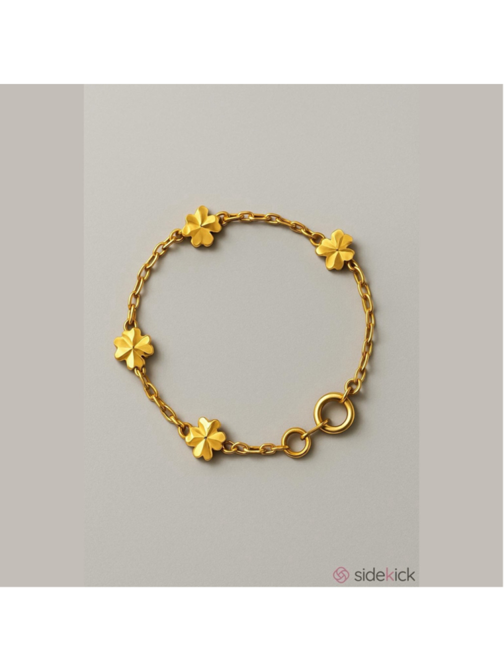 Gold Clover Bracelet